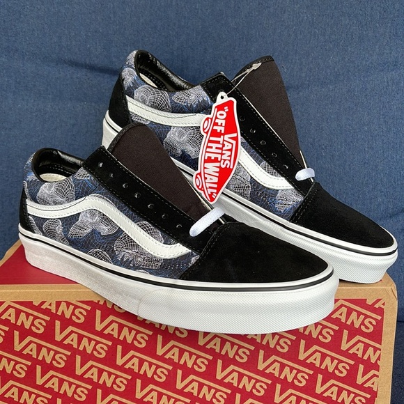 Vans Old Skool Wireframe Skulls Black True White WMNS - Picture 5 of 16